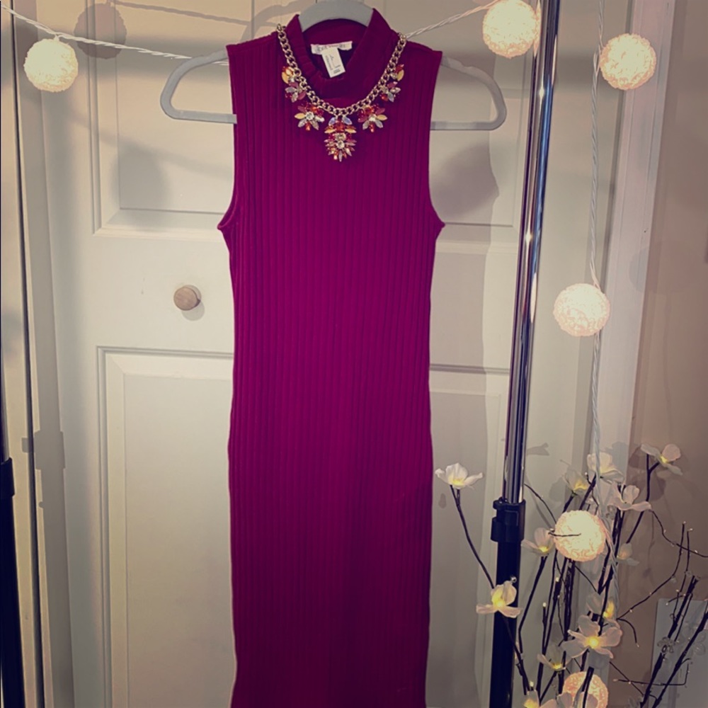 Wine dress 👗 forever21
